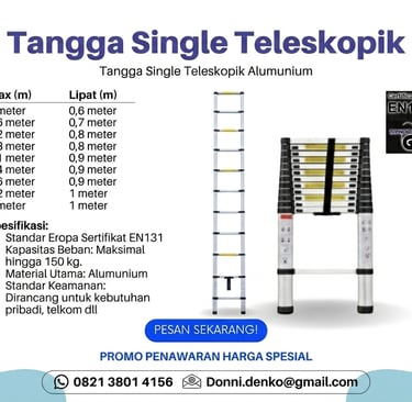 Tangga Dalton Single Telescopic