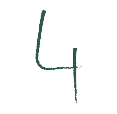 Dizaino elementas - skaičius: keturi