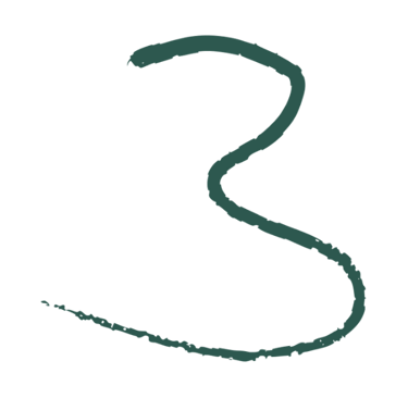 Dizaino elementas - skaičius: trys