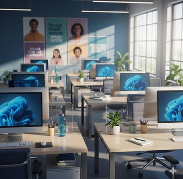 office spaces empty