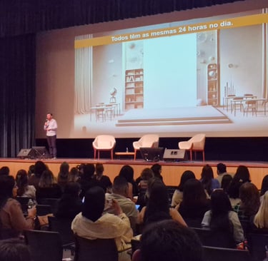 alestra sobre Gestão com tema Menos correria, mais resultado, do tempo de Cleidson Gonçalves