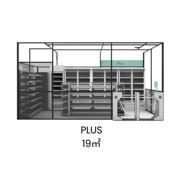 Pašapkalpošanās veikals 19 m2
