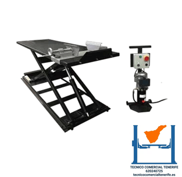 Mesa Elevadora Hidraulica para Moto 250kg Tenerife Ceegos MCL250