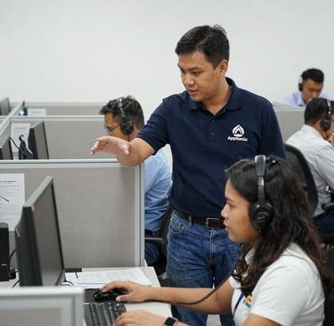 A vibrant workspace with multiple devices connected, illustrating integrated cloud services.