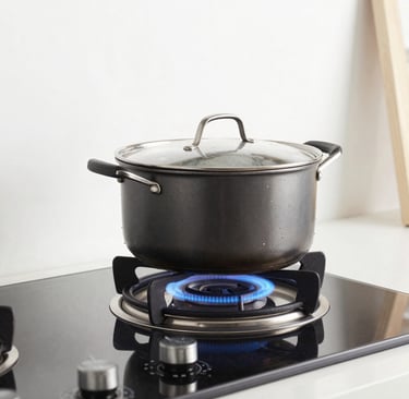 Smiling technician showing a perfectly repaired stove to a satisfied client.