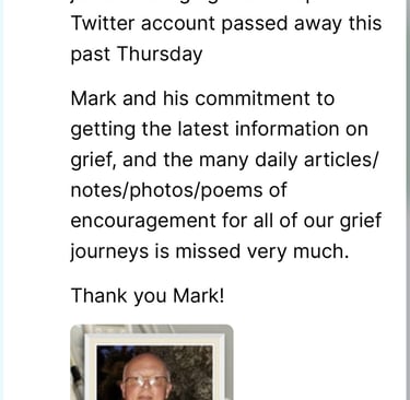 My Grief Angels Volunteer Mark Montgomery
