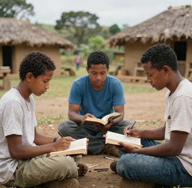 Soft morning light filtering through stained glass windows in a quiet chapel.