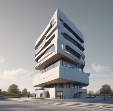 Software engineers brainstorming ideas around a large table with laptops and digital sketches