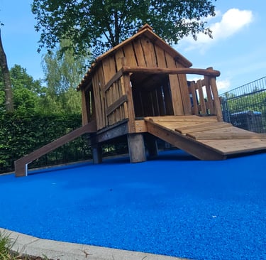 U3 Spielgerät mit EPDM Fallschutz