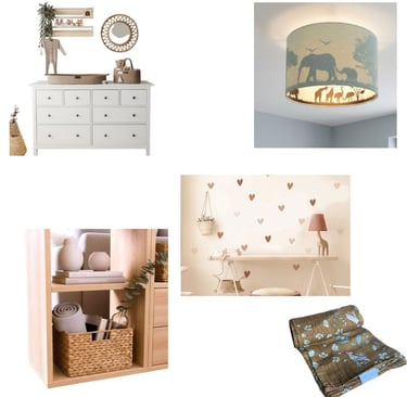 Boho-Chic slaapkamer inspiratie en interieurproducten in beige, nude stijl