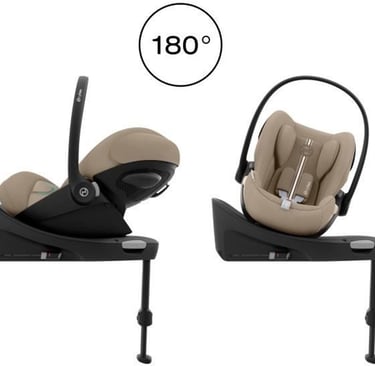 Cybex Cloud T i-Size autostoeltje in Cozy Beige rotatie 180 graden
