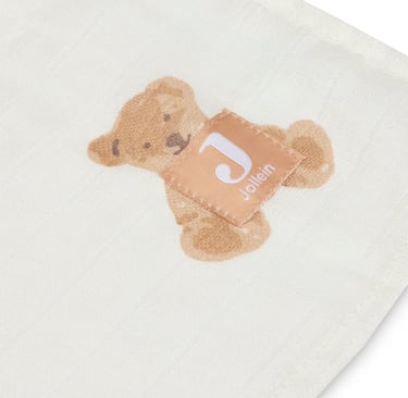 Grote Jollein hydrofiele doek XL met print beertje