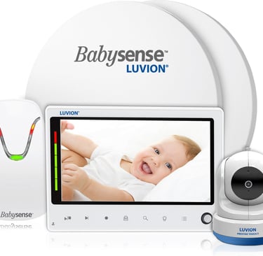 Luvion Prestige Touch 3 beeldbabyfoon met grote monitor en camera.