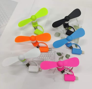 Fabricant de mini ventilateur à brancher sur smartphone. Packaging à façon.