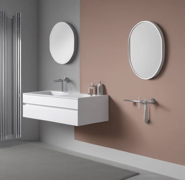 A cozy room featuring rich wooden flooring and smooth Corian countertops with natural light.