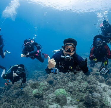 Orca Dive Team Underwater