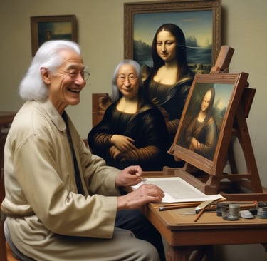 A dynamic portrait painted with swift brushstrokes showing raw emotion