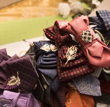 a pile of ties and ties with a bunch of ties