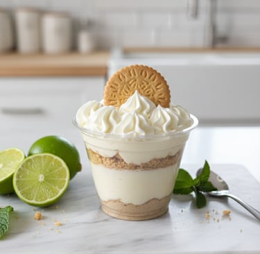 Pie de Limón de Cocina con Ely, una deliciosa versión sin horno preparada con crema de limón, capas 