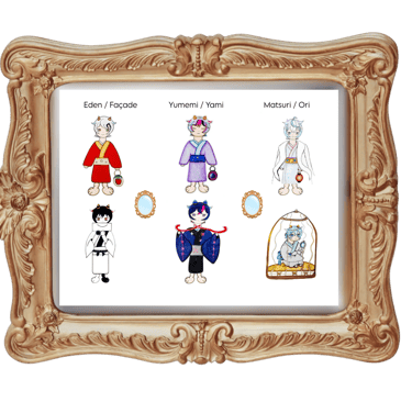 Mirrored counterparts illustration