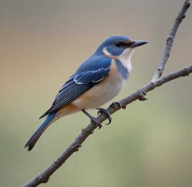 A serene portrait of a woman smiling gently in a softly lit therapy room.