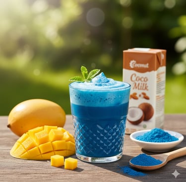 Smoothie de spiruline blue