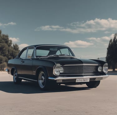 Photo of a confident woman in her 30s with curly hair, standing in front of a modern building.