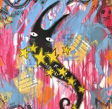 Nothing to Prove a painting from The Paint Over Doubt Series by Tara Roskell