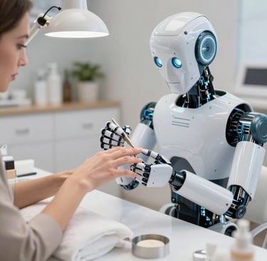 Agente de IA siendo esteticista