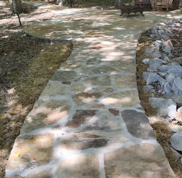 flagstone patio