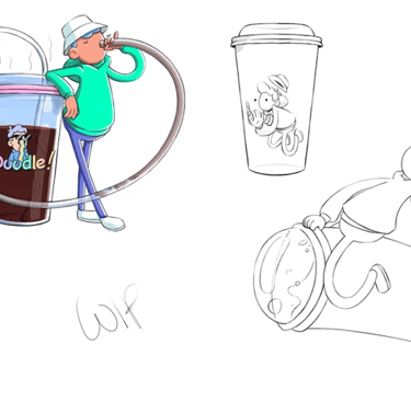 rough Illustration Doodle Tablette Cintiq · Illustration · Doodles NFT · FEVR Paris