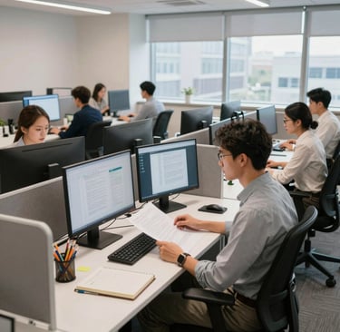 Sanitized food preparation area with staff wearing gloves and masks, emphasizing hygiene standards.