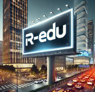 Billboard R-EDU di tengah kota