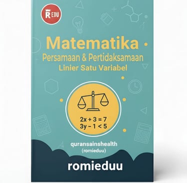 Rangkuman E-Book Matematika Persamaan & Pertidaksamaan Linier Satu Variabel