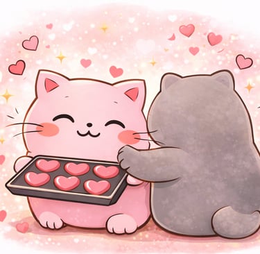 Chachou notre matou rose qui rêvait d'une valentine