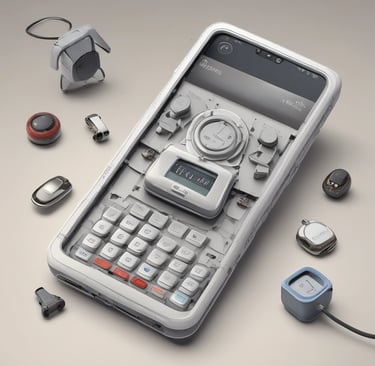 A vibrant image showcasing various electronic gadgets on sale.