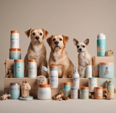 Wide shot of a modern warehouse with rows of bulk products ready for shipment