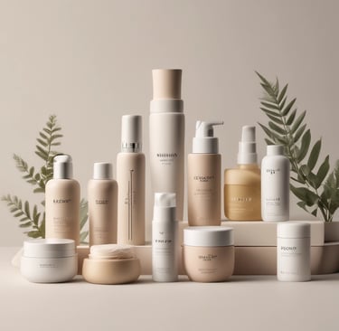 Wide shot of a modern warehouse with rows of bulk products ready for shipment