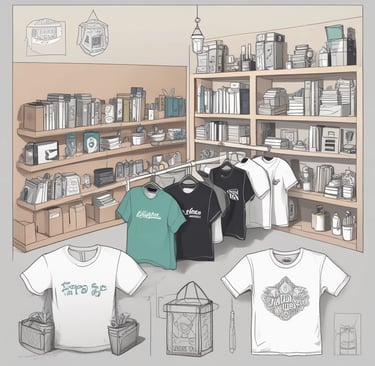 A welcoming office entrance with a sign displaying 'a&p ins services llc' and creative packaging samples on display.