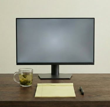 Initial blank workspace representing the starting point of MagVin Desk v0 before any systems or data