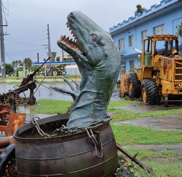 Dinosaur going extinct