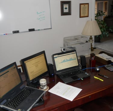 In the beginning of the blog.