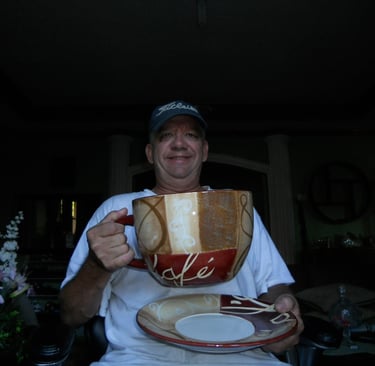 Drinking coffee in the Philippines