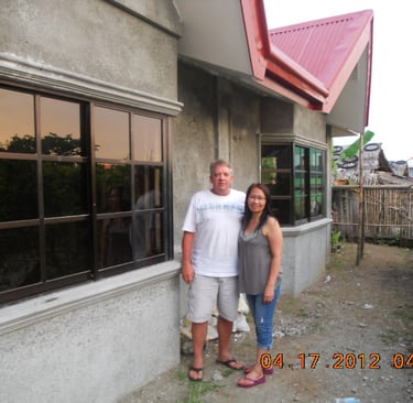 House in the Philippines under construction.