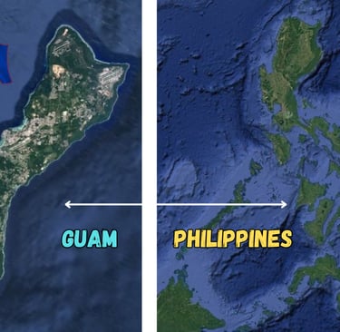 Guam and Philippines geography