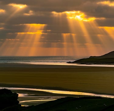 Maghera beach, sunset