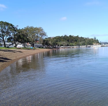 playa de russell en bay of islands