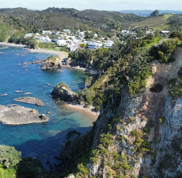 Russell Nueva Zelanda visto desde Tepaka view point