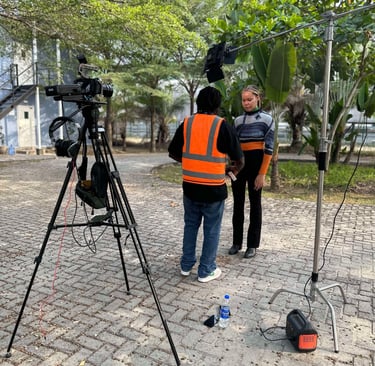 behind the scenes of a corporate documentary