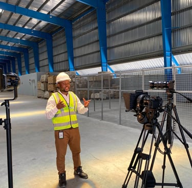 behind the scenes of a corporate documentary